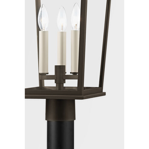 Soren 3 Light 25 inch Textured Bronze Post