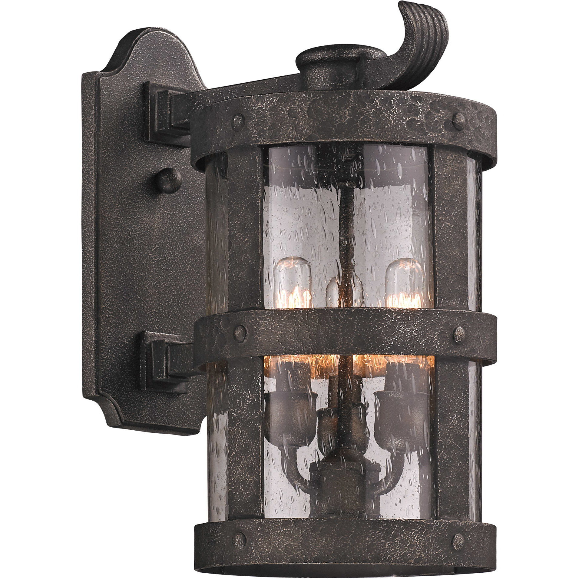 Barbosa 3 Light 15 inch Barbosa Bronze Outdoor Wall Sconce