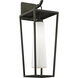 Mission Beach 1 Light 7.5 inch Textured Black Wall Sconce Wall Light
