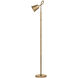 Wharf 52.75 inch 10.00 watt Patina Brass Floor Lamp Portable Light