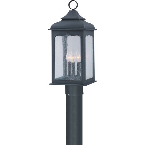 Henry Street 3 Light 22 inch Colonial Iron Post