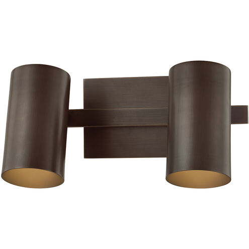 Rueben 2 Light 12 inch Bronze Bath and Vanity Wall Light