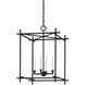 Huck 4 Light 22 inch Black Iron Pendant Ceiling Light
