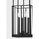 Longport 4 Light 10 inch Textured Black Outdoor Pendant