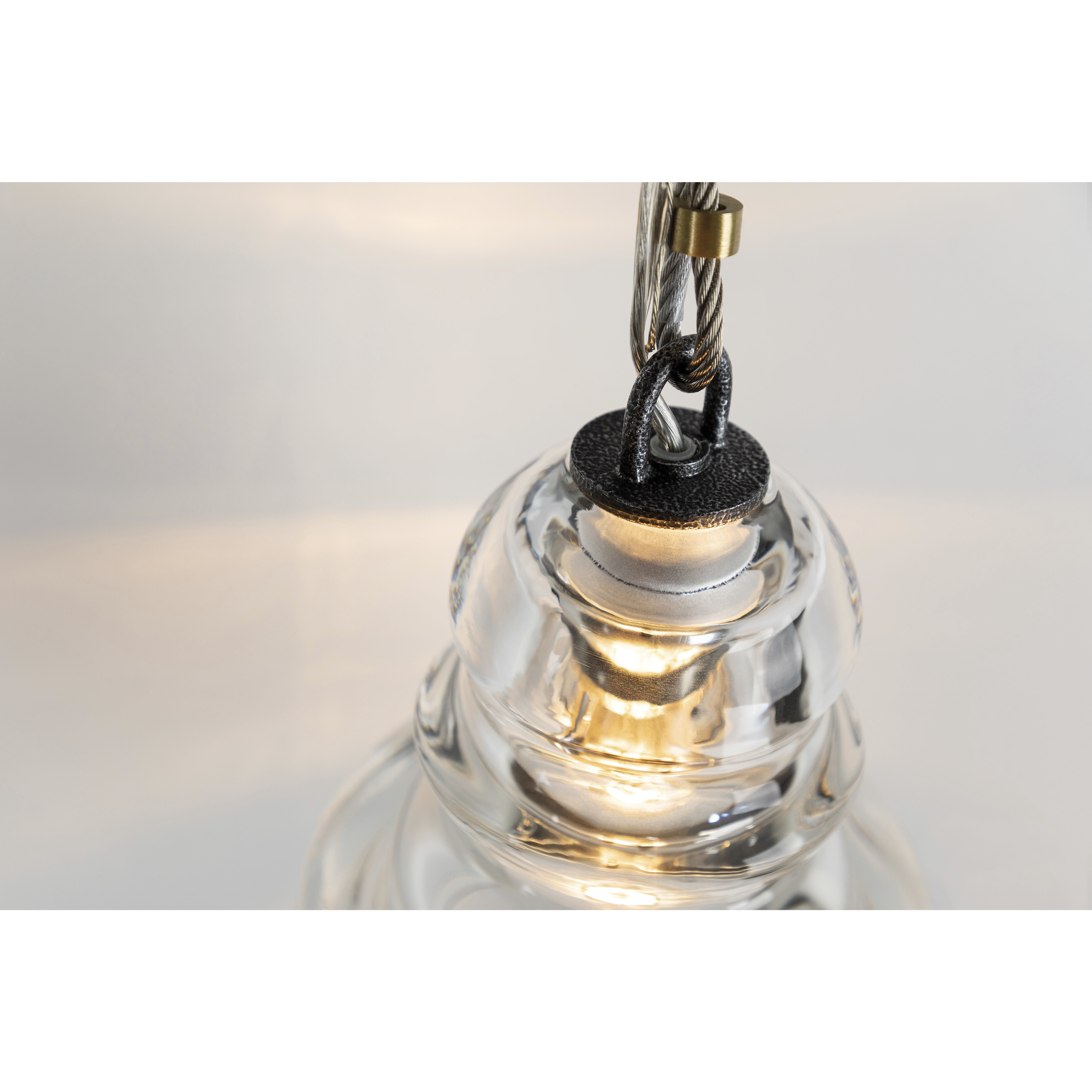 Silver pendant ceiling light top