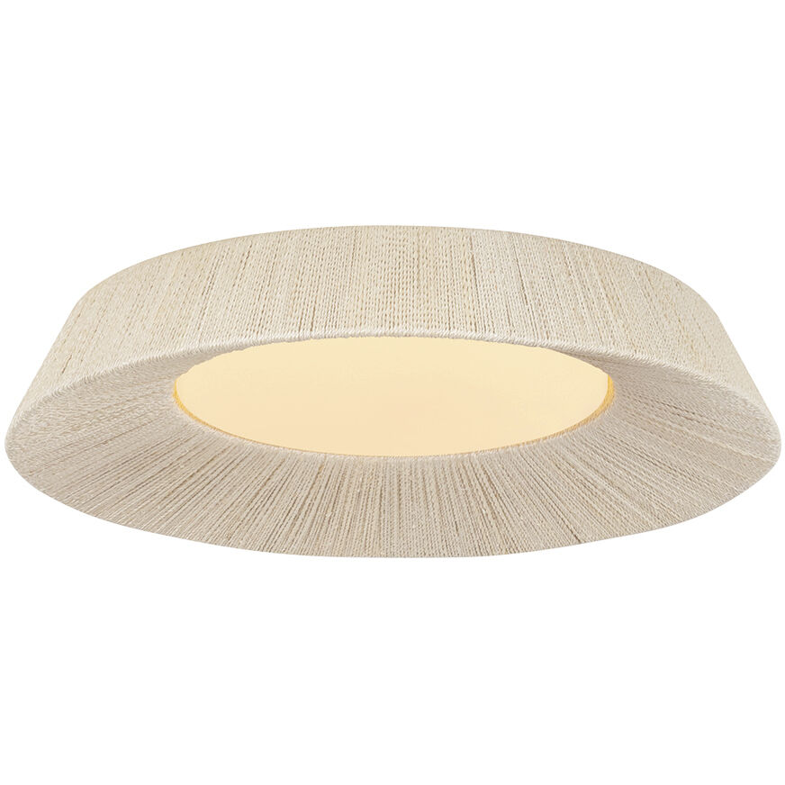 Kenton LED 24 inch Vintage Gold Leaf Flush Mount Ceiling Light
