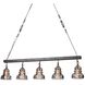 Menlo Park 5 Light 44.5 inch Old Silver Linear Ceiling Light