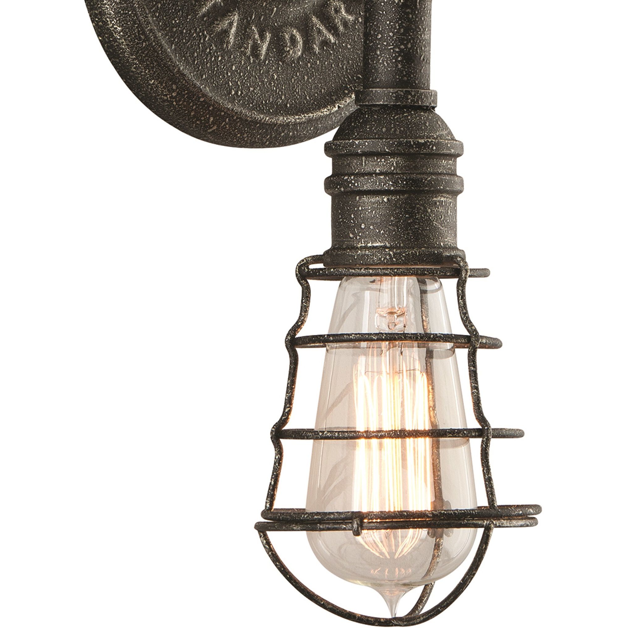 Conduit 2 Light 6 inch Aged Pewter Wall Sconce Wall Light