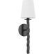 Alvaro 1 Light 5.5 inch Textured Black Wall Sconce Wall Light