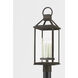 Sanders 4 Light 25 inch French Iron Post