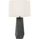 Coronado 29 inch 15.00 watt Patina Brass/Ceramic Ash Black Table Lamp Portable Light
