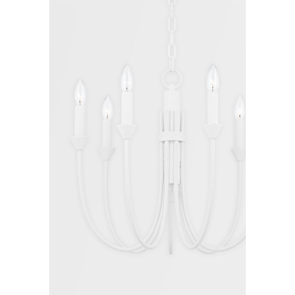 Cate 7 Light 22 inch Gesso White Chandelier Ceiling Light