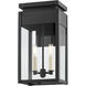 Braydan 2 Light 17 inch Textured Black Outdoor Wall Sconce