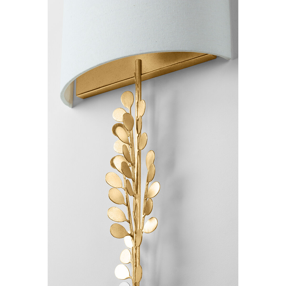 Adrienne 2 Light 12 inch Vintage Gold Leaf ADA Wall Sconce Wall Light