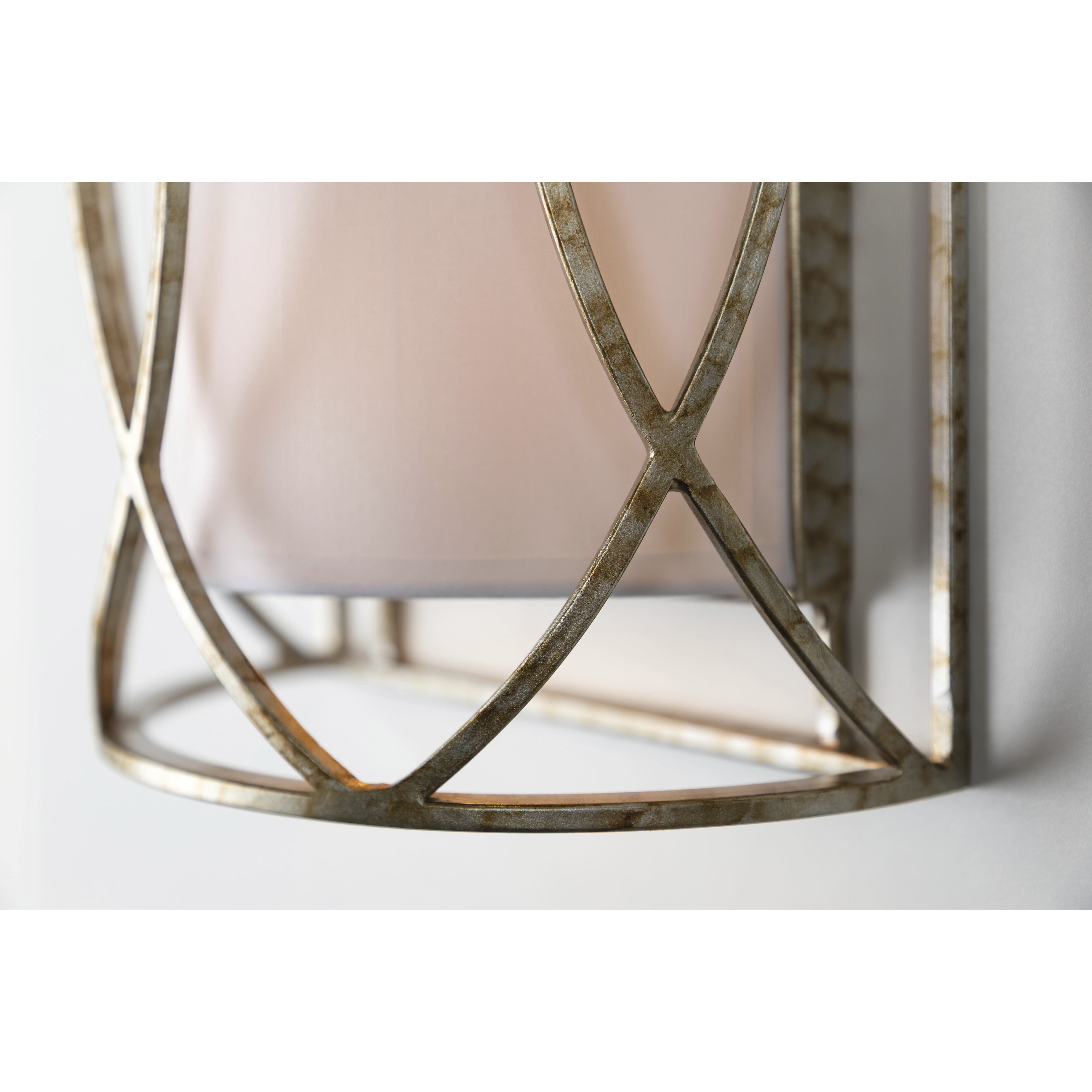 Sausalito 2 Light 10 inch Silver Gold Wall Sconce Wall Light