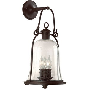 Owings Mill 3 Light 21 inch Natural Bronze Outdoor Wall Sconce