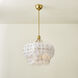 Jacik 6 Light 24 inch Vintage Gold Leaf Chandelier Ceiling Light