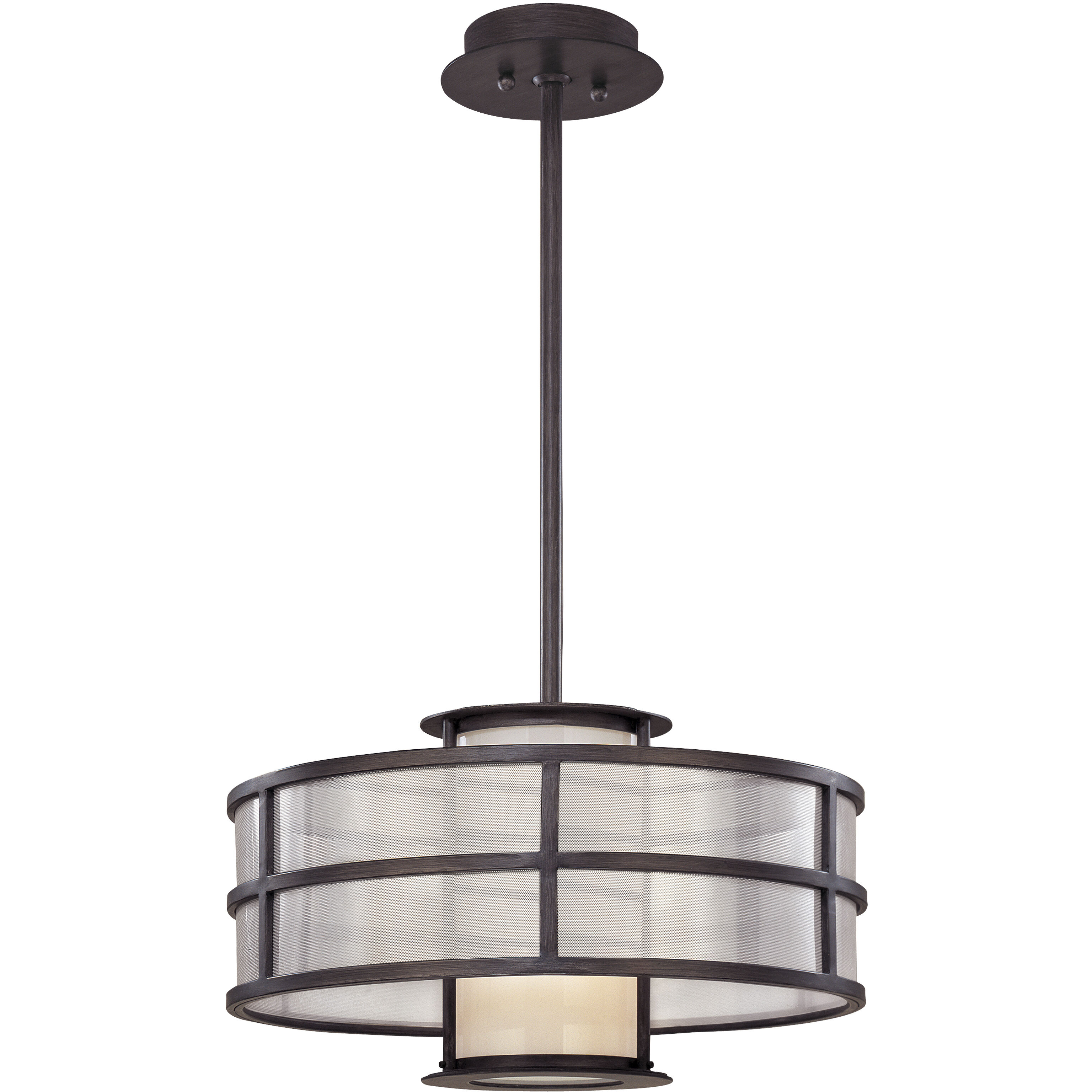 Discus 1 Light 18 inch Graphite Chandelier Ceiling Light