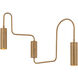 Lark Wall Sconce Wall Light in Patina Brass