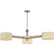 Mailo 3 Light 49.75 inch Patina Brass Chandelier Ceiling Light