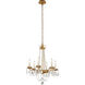 Viola 6 Light 21.5 inch Distressed Gold Leaf Chandelier Ceiling Light