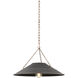 Arcane 1 Light 23 inch Patina Brass Pendant Ceiling Light