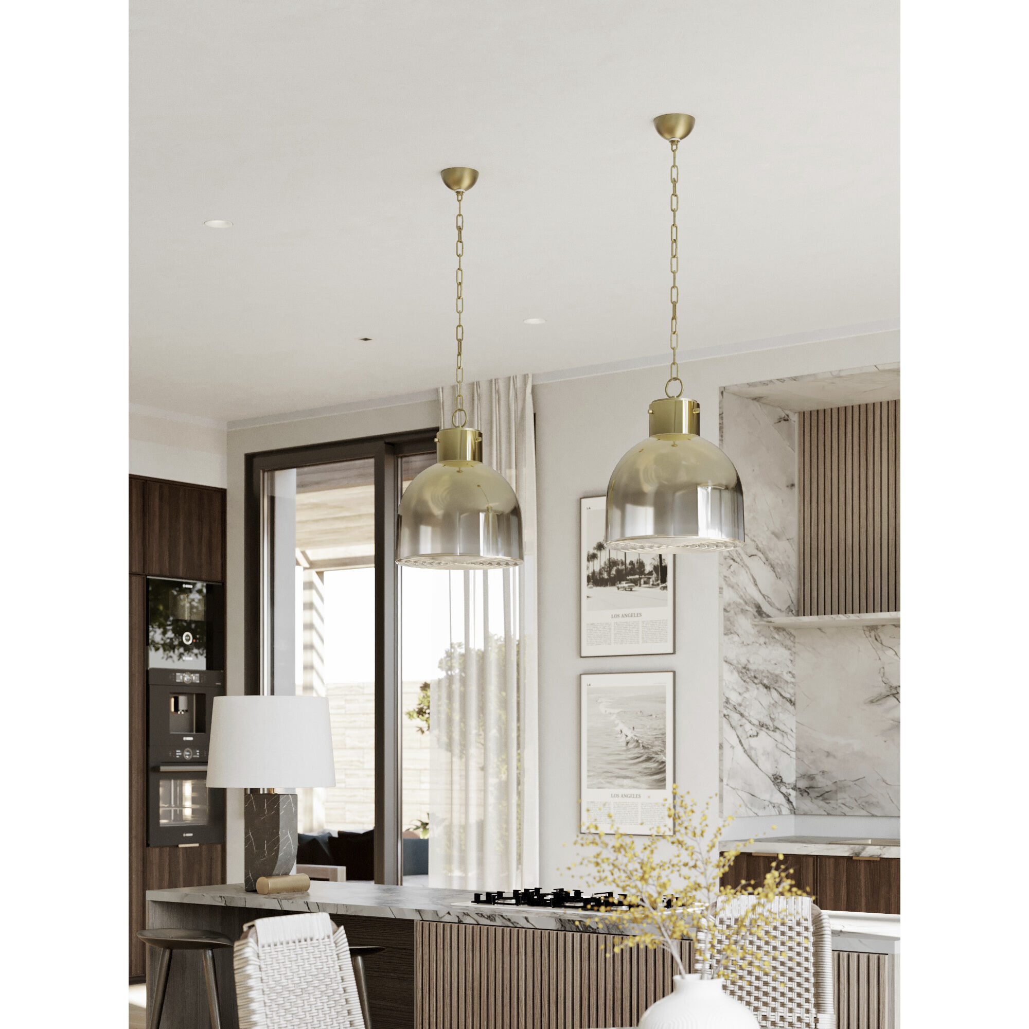 Beryl 1 Light 15.75 inch Patina Brass Pendant Ceiling Light
