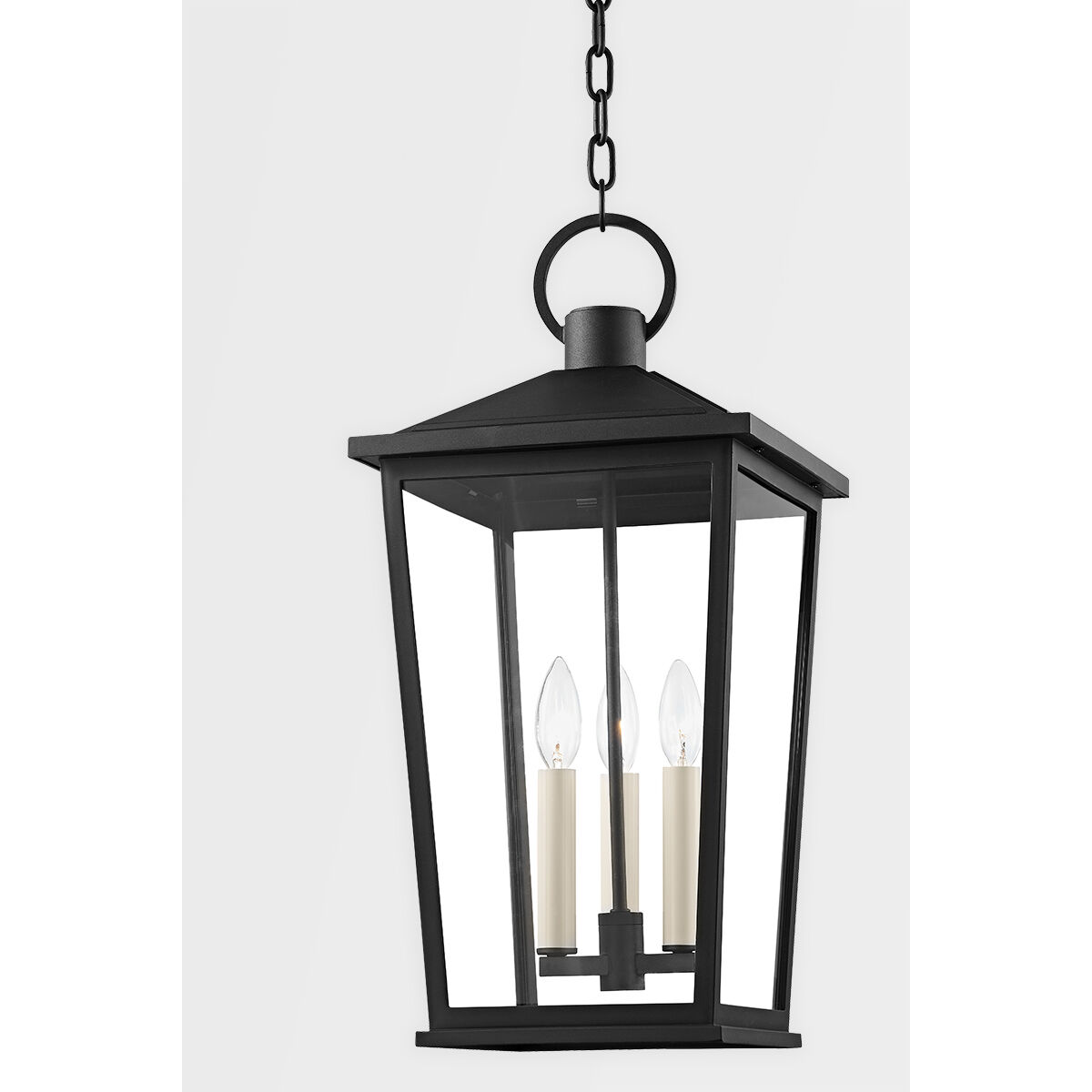 Soren 3 Light 11 inch Texture Black Outdoor Pendant in Textured Black