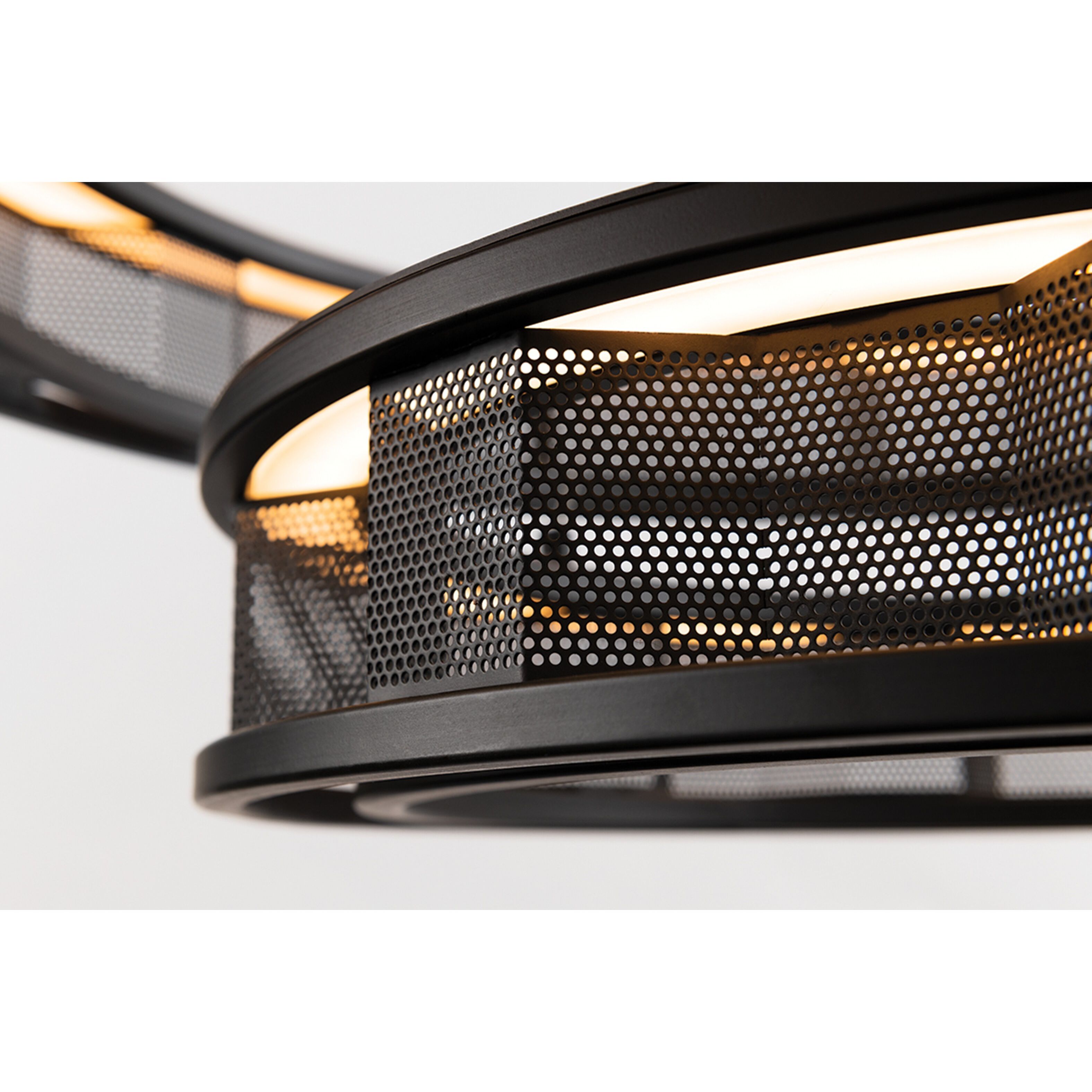 ブラック　シャンデリア Troy Lighting F6866-SFB Fuze LED 39 inch Modern Bronze
