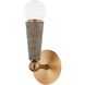 Dax 1 Light 5 inch Patina Brass Wall Sconce Wall Light