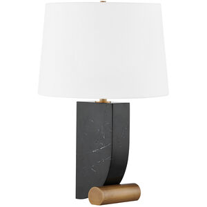 Yellowstone 24 inch 15.00 watt Patina Brass Table Lamp Portable Light