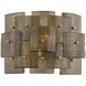 Jacik 2 Light 14 inch Patina Gold Leaf Wall Sconce Wall Light