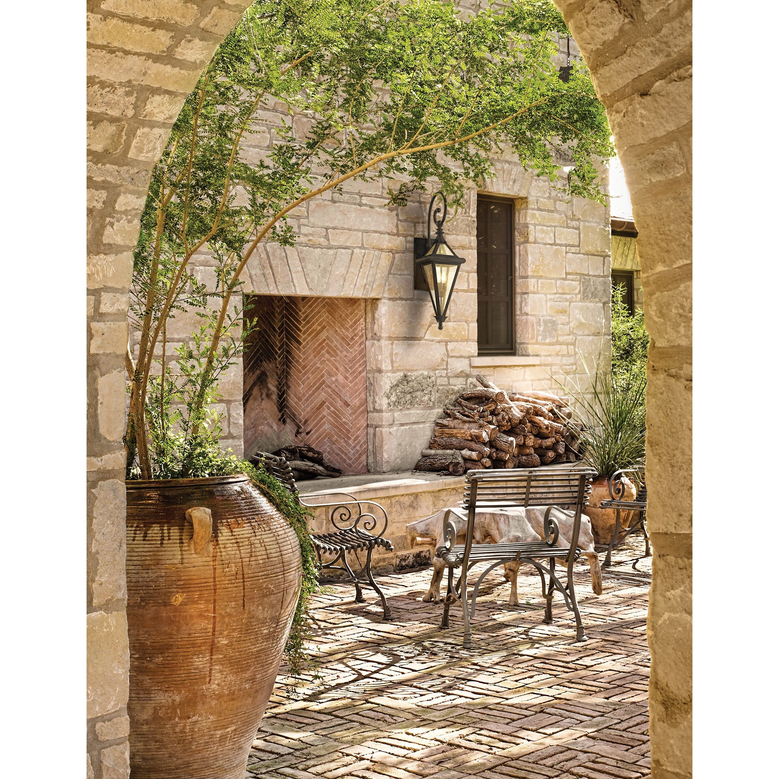 Brown bronze outdoor wall light cheap