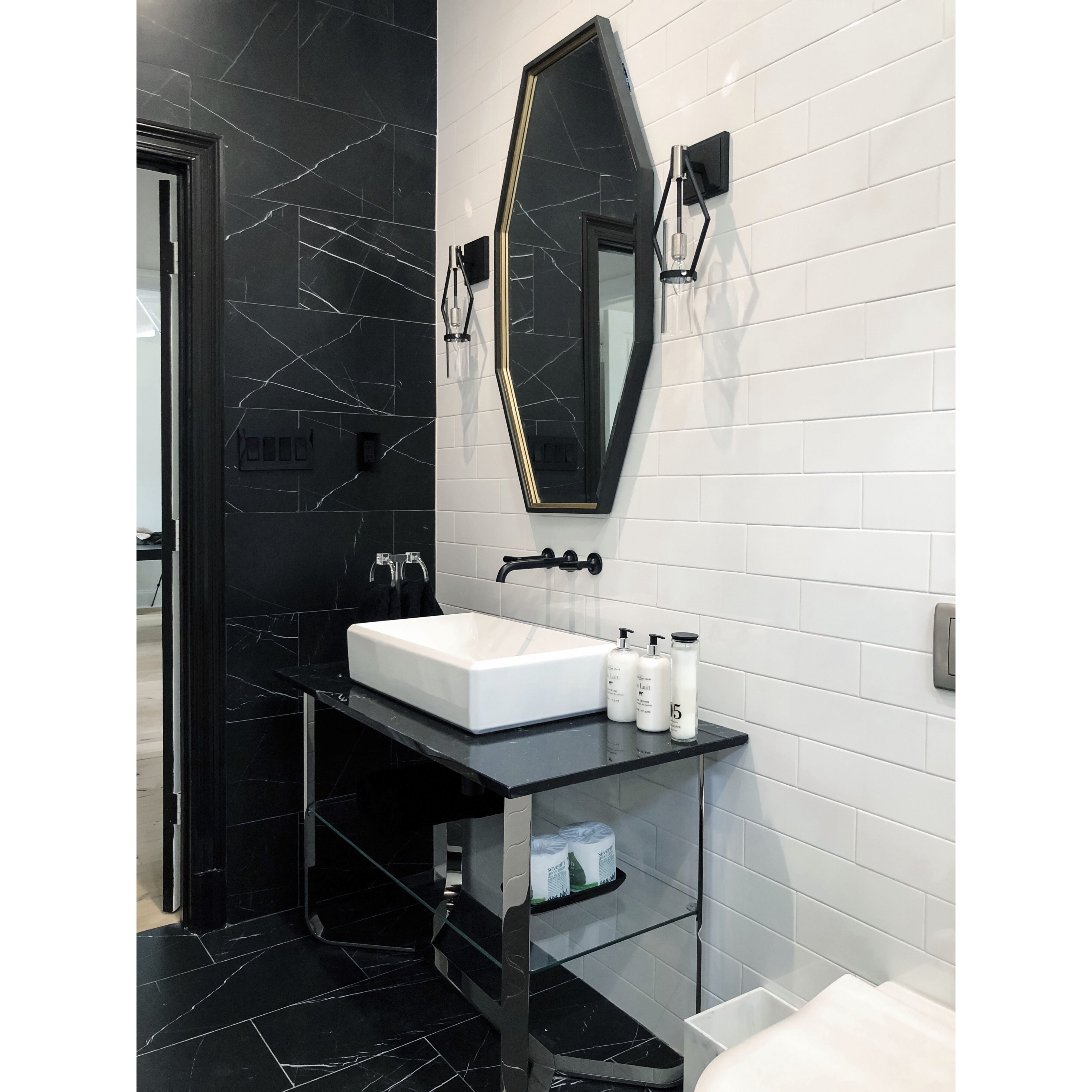 Raef 1 Light 7 inch Textured Black & Polish Nickel Wall Sconce Wall Light