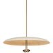 Garth 3 Light 30 inch Patina Brass and Weathered White Pendant Ceiling Light