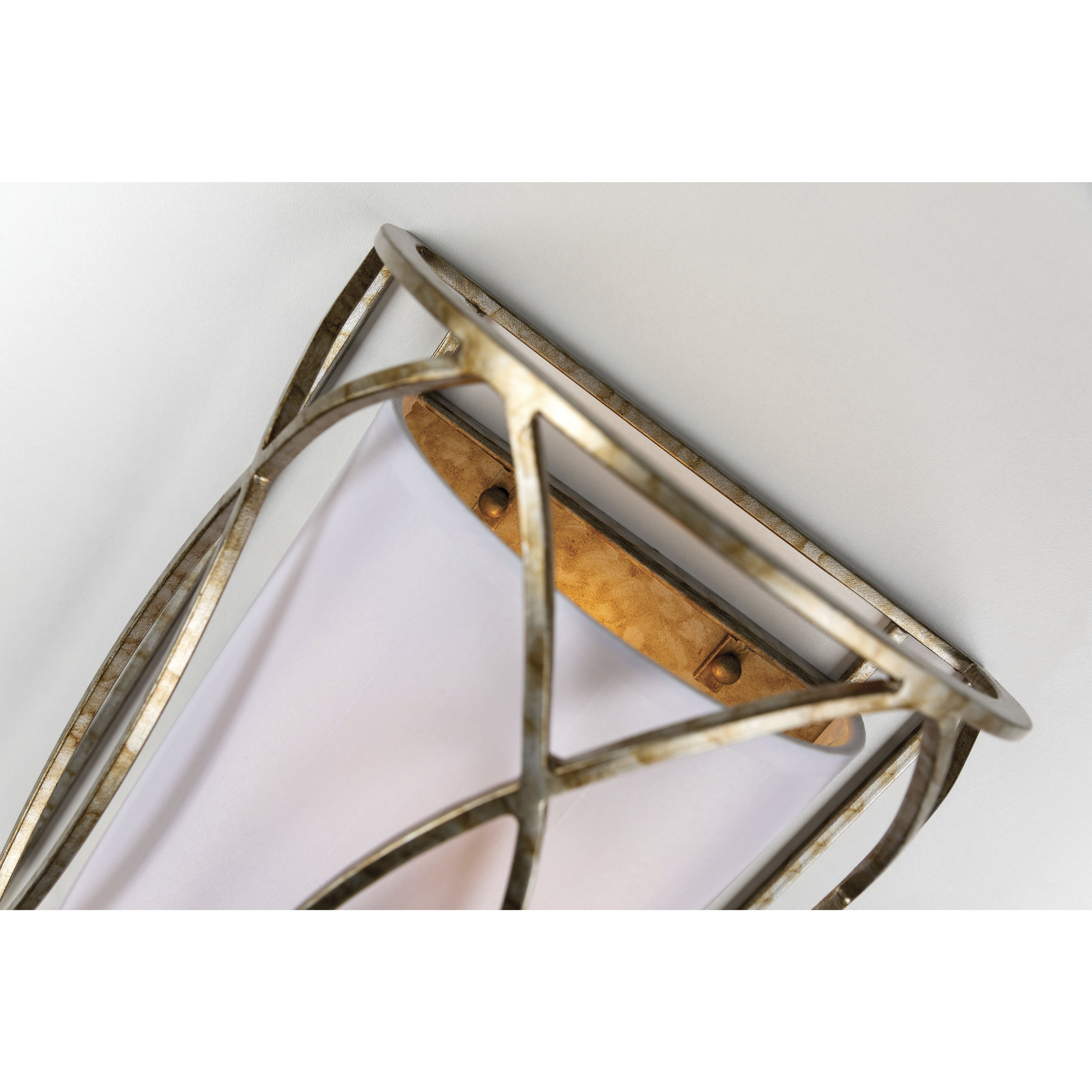 Sausalito 2 Light 10 inch Silver Gold Wall Sconce Wall Light