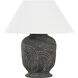 Pecola 24.25 inch 15.00 watt Patina Brass/Ceramic Windswept Ash Table Lamp Portable Light
