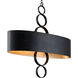 Rivington 6 Light 50 inch Charred Copper Linear Ceiling Light