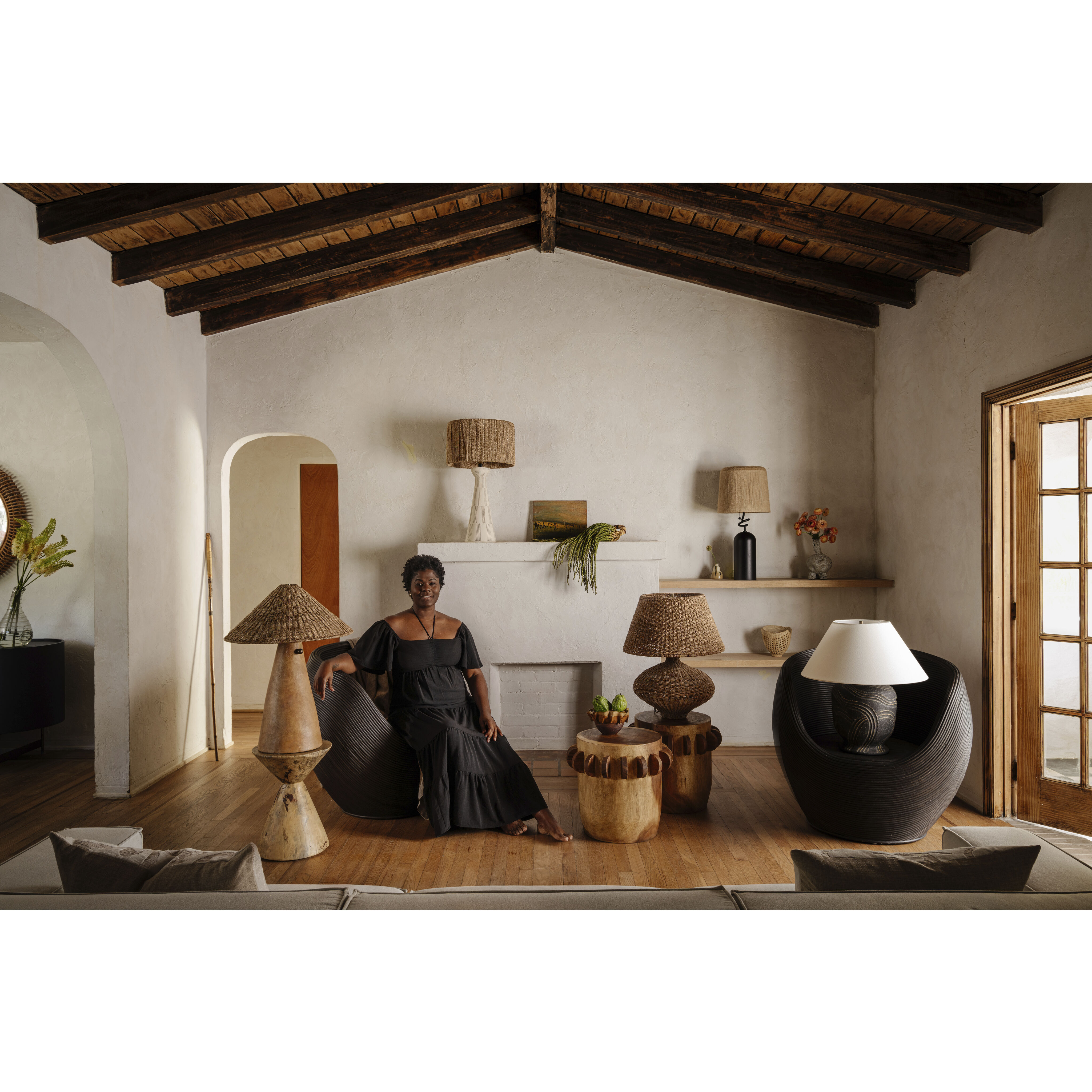 Seyla 29 inch 15.00 watt Patina Brass/Ceramic Ancient Terracotta Table Lamp Portable Light