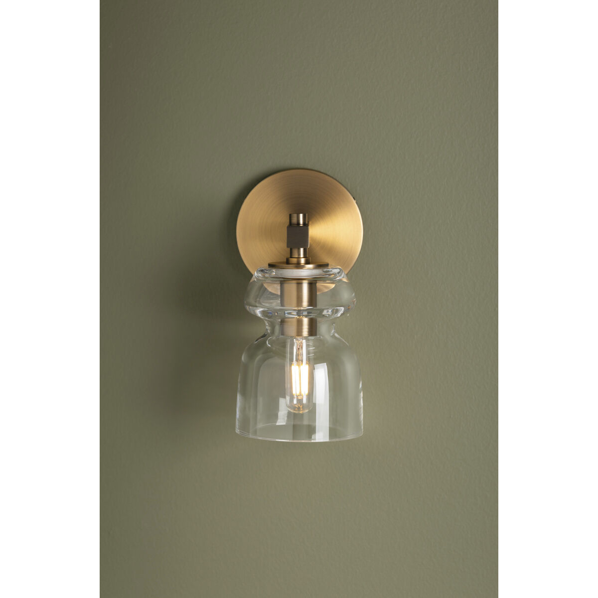 Trey 1 Light 4.75 inch Patina Brass Wall Sconce Wall Light