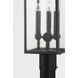 Caiden 3 Light 22 inch Forged Iron Post