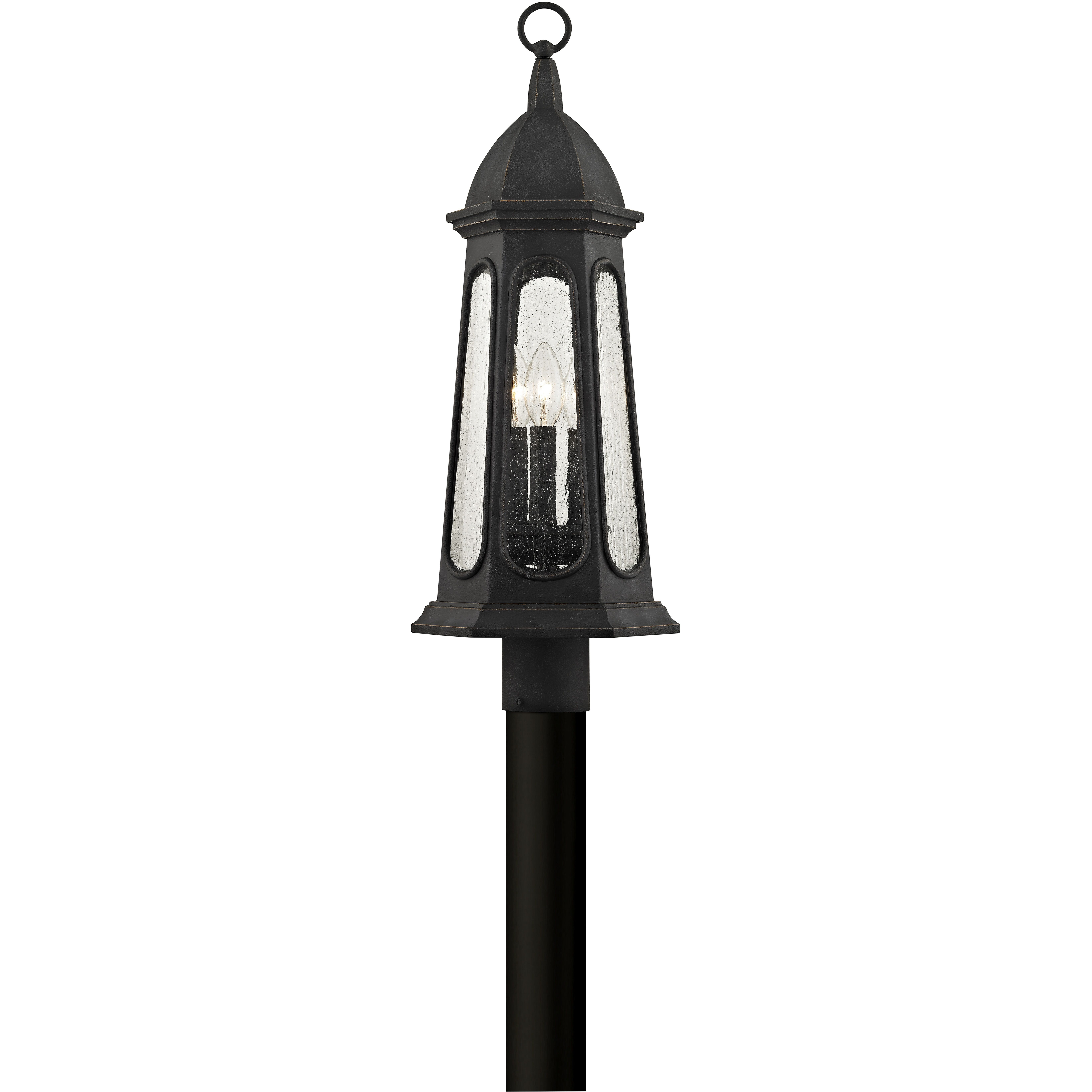 Astor 3 Light 21.75 inch Vintage Iron Post