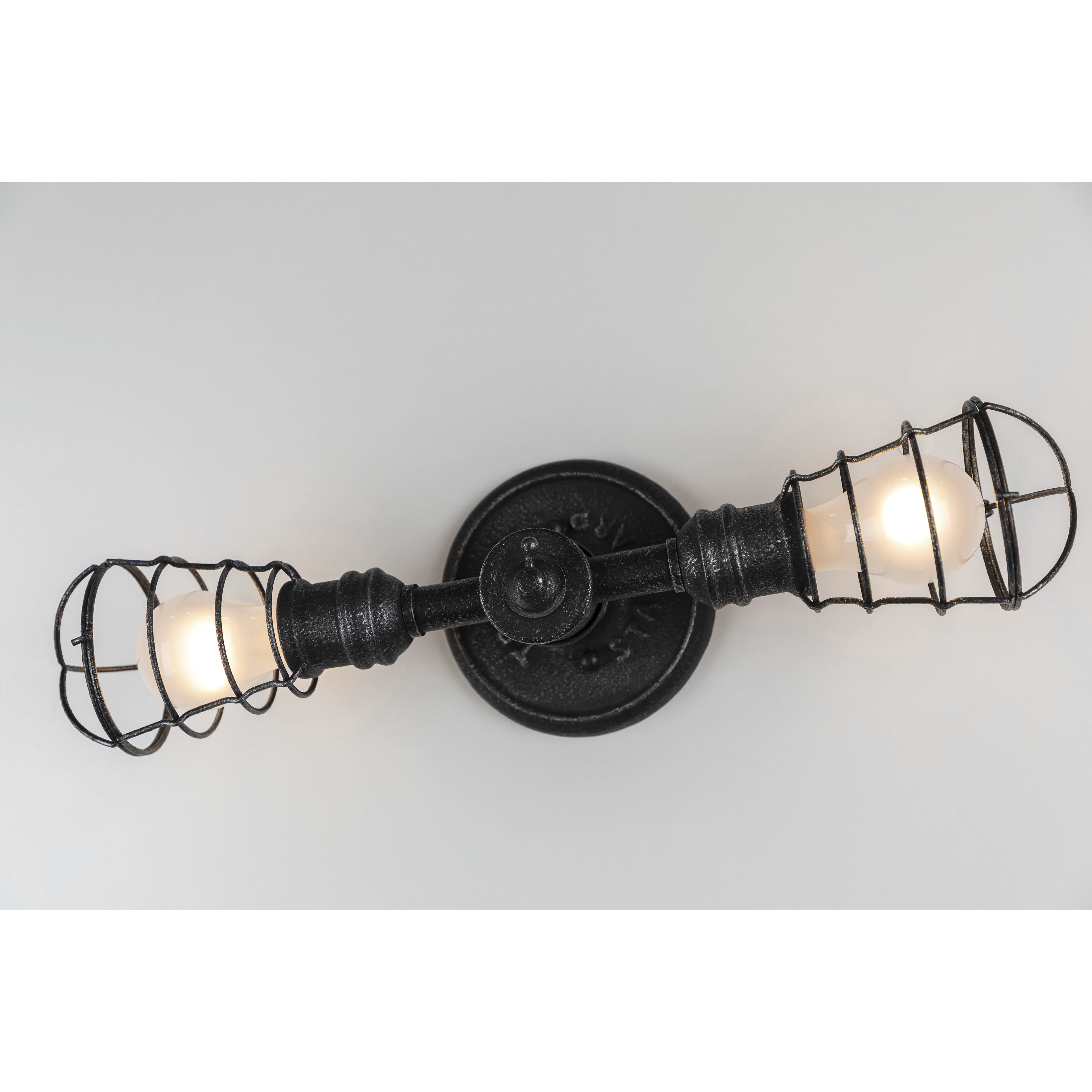 Conduit 2 Light 6 inch Aged Pewter Wall Sconce Wall Light