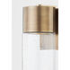 Pristine 1 Light 13 inch Patina Brass Outdoor Wall Sconce