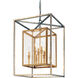 Morgan 8 Light 21 inch Gold Silver Leaf Indoor Lantern Ceiling Light