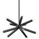 Dash 10 Light 45 inch Soft Black Chandelier Ceiling Light