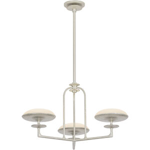 Pacific LED 27.25 inch Warm Silver Leaf Chandelier Ceiling Light