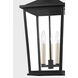 Soren 3 Light 11 inch Texture Black Outdoor Pendant in Textured Black
