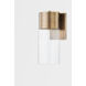 Pristine 1 Light 13 inch Patina Brass Outdoor Wall Sconce