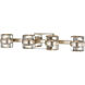Splash 4 Light 25.25 inch Silver Leaf Bath and Vanity Wall Light